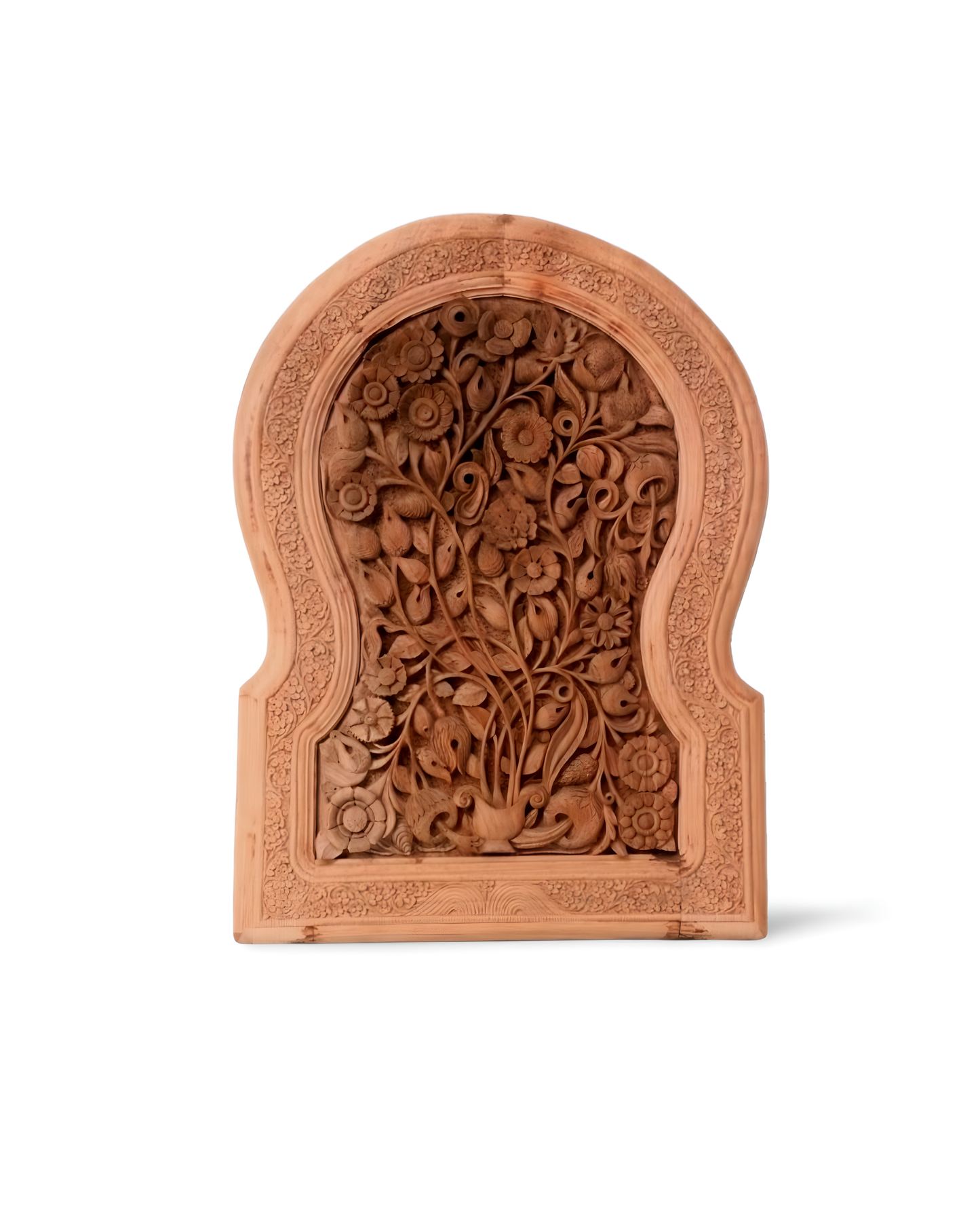 Hand-Carved Walnut Wood Wall Art | Handmade Wall Hanging Wooden | Tree of Life Design | Handmade Home Décor | Heirloom Gift